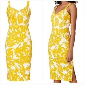 Trina Turk Zile Floral Ruffle Sheath Dress